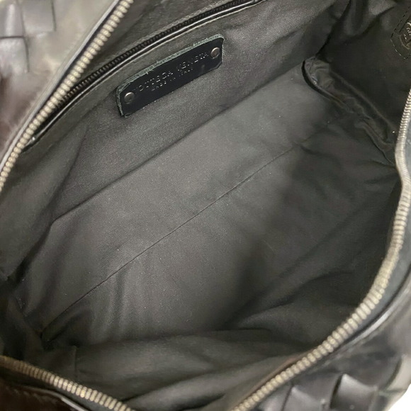 BOTTEGA VENETA Intrecciato clutch bag Shoulder black - Picture 9 of 11